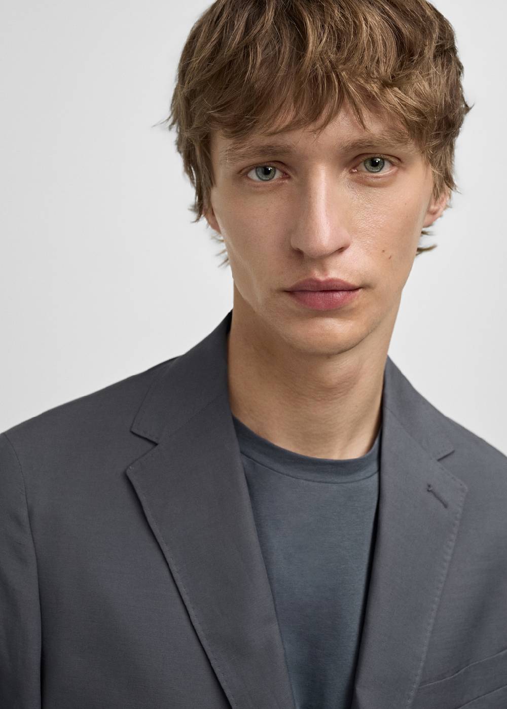 Mango Slim Fit-Anzugblazer aus Leinengemisch Kostenloser Versand