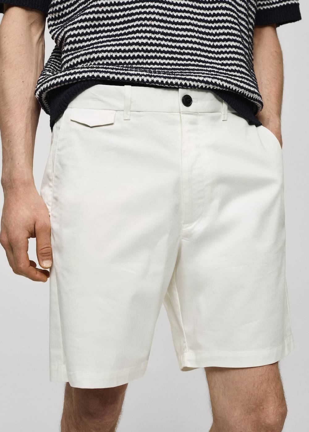 Mango Slim Fit-Bermudashorts aus Baumwolle Sonderangebot