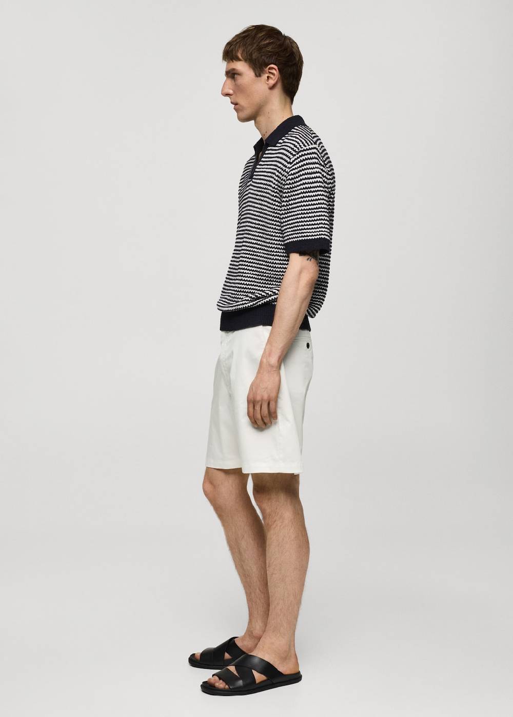 Mango Slim Fit-Bermudashorts aus Baumwolle Sonderangebot