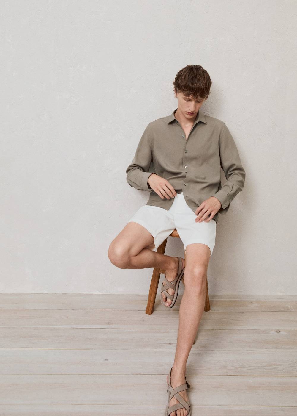 Mango Slim Fit-Bermudashorts aus Baumwolle Sonderangebot
