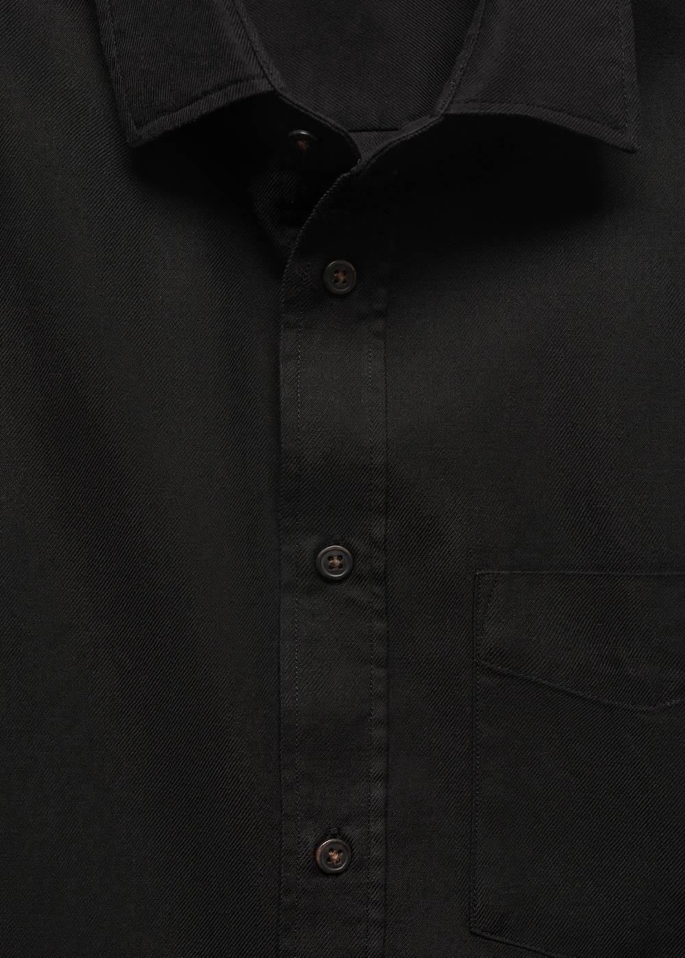Mango Serge-Hemd aus aufgerauter Baumwolle Günstig kaufen