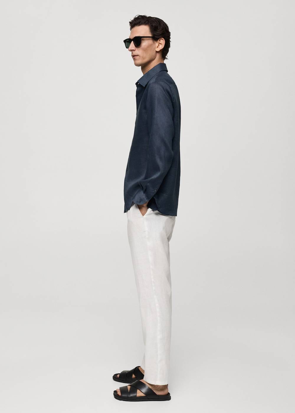 Mango Regular Fit-Hemd aus 100 % Leinen Begrenztes Angebot