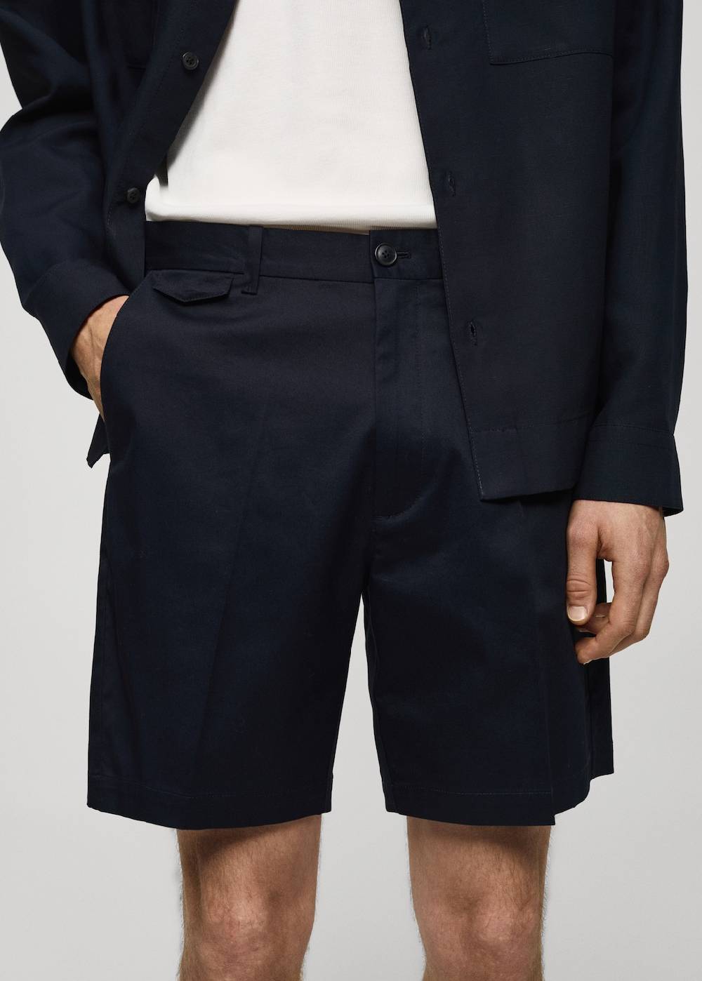Mango Slim Fit-Bermudashorts aus Baumwolle Saisonschlussverkauf