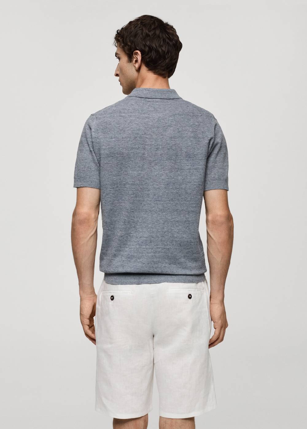 Mango Kurzärmliges Strick-Poloshirt Black Friday