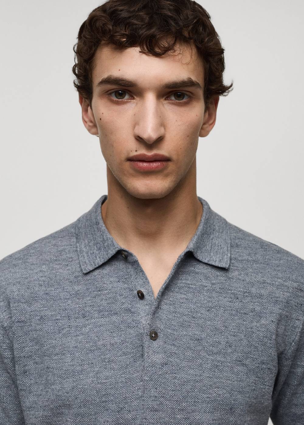 Mango Kurzärmliges Strick-Poloshirt Black Friday