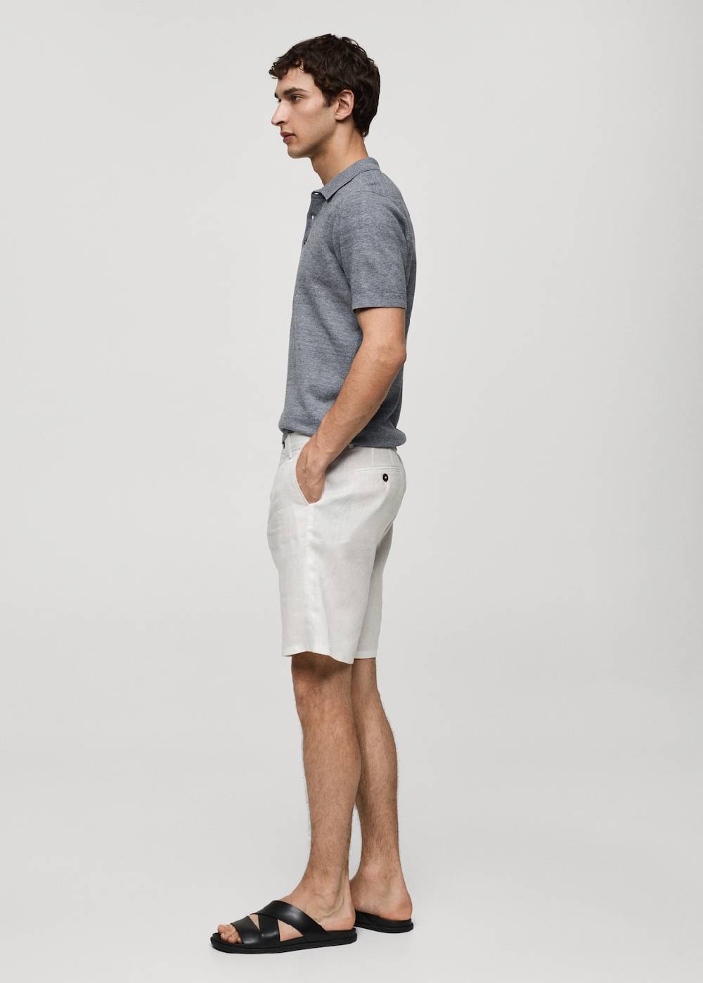 Mango Kurzärmliges Strick-Poloshirt Black Friday