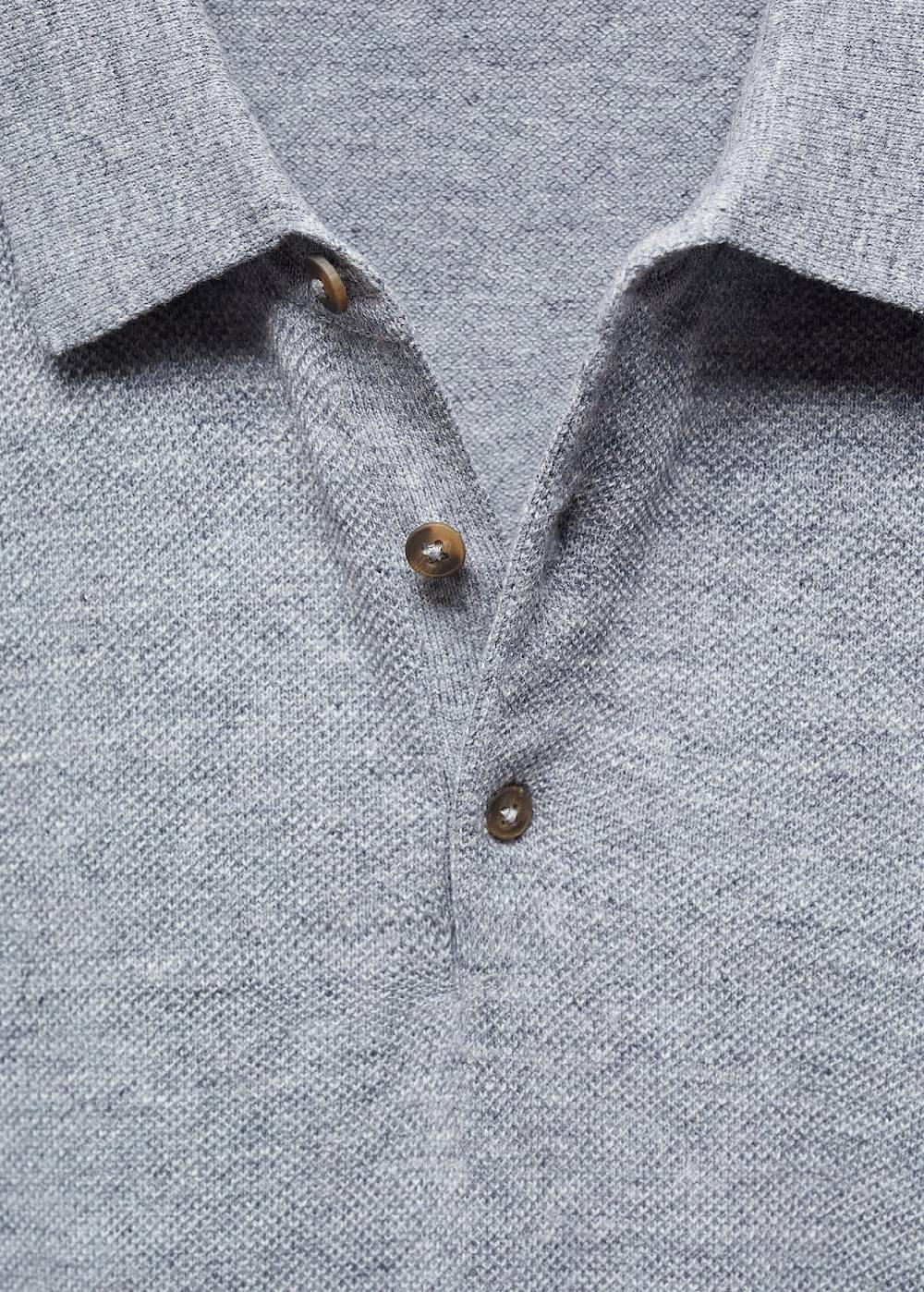 Mango Kurzärmliges Strick-Poloshirt Black Friday