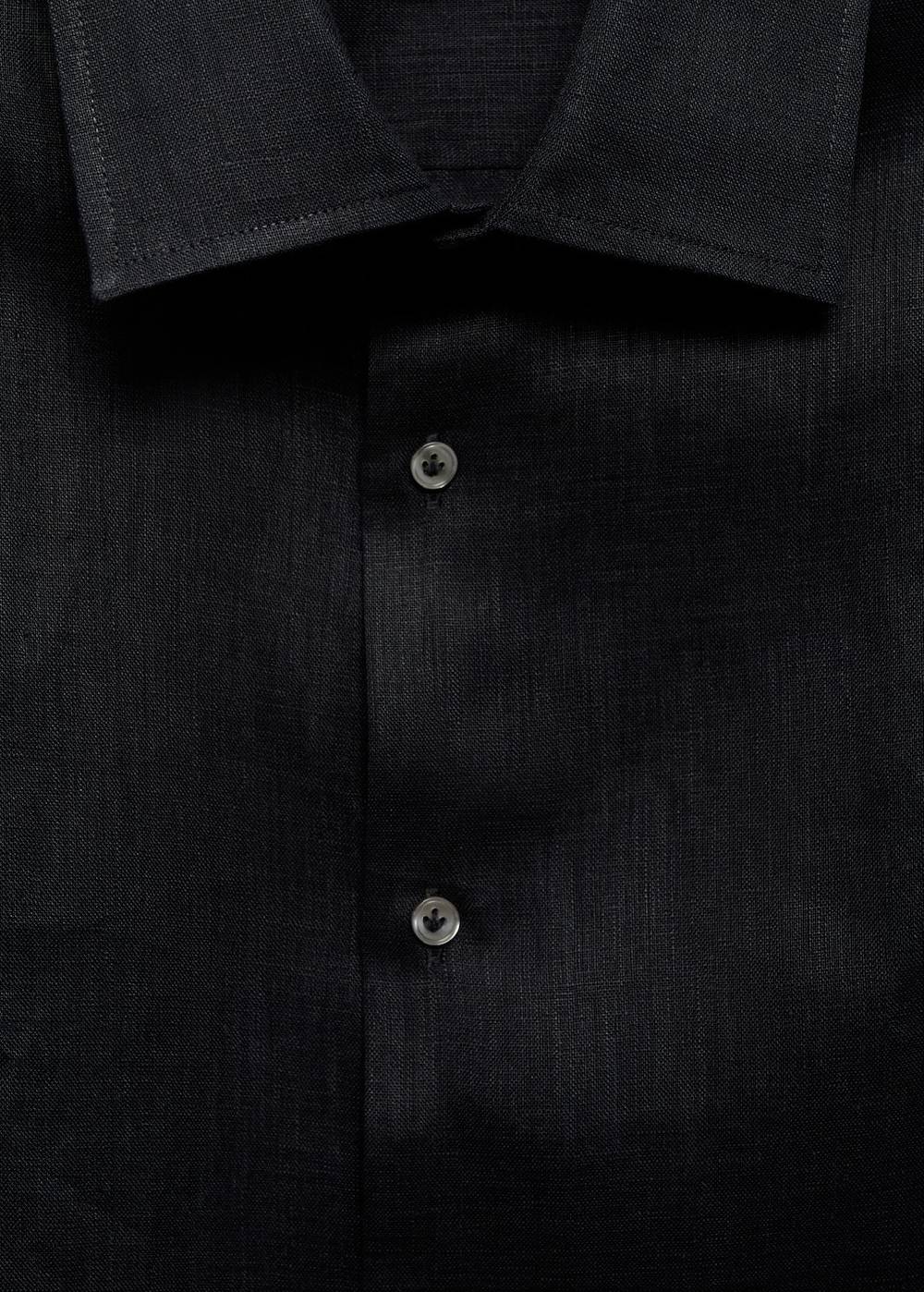 Mango Regular Fit-Hemd aus 100 % Leinen Weihnachtsangebot