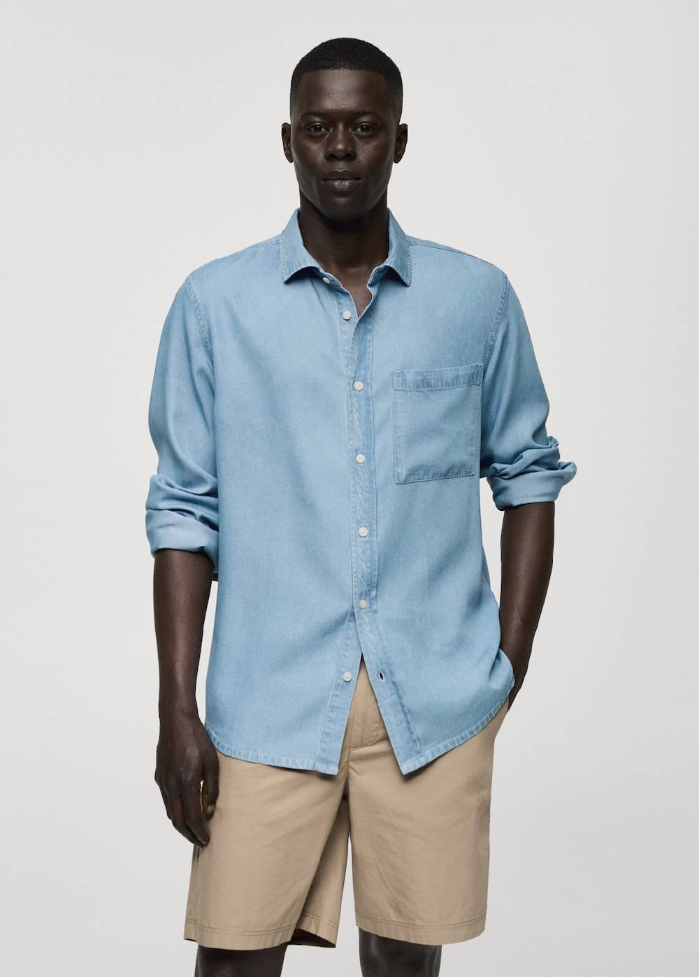 Mango Regular-Fit-Hemd aus 100 % Tencel Vatertagsangebot