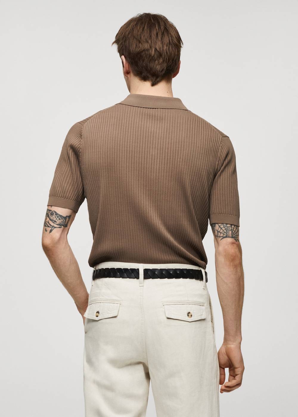 Mango Strick-Poloshirt aus Baumwolle Heißer Verkauf