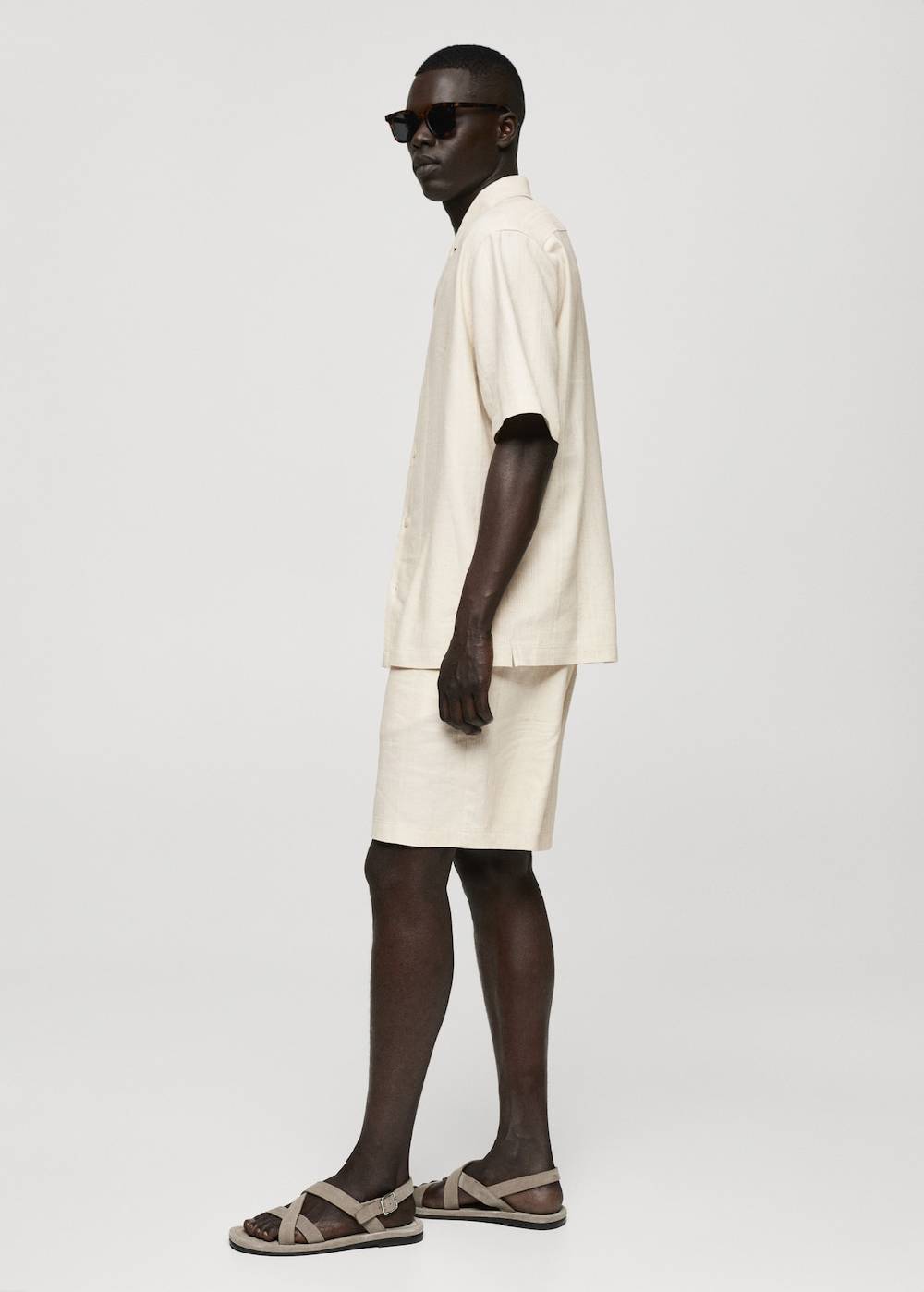 Mango Relaxed-Fit-Hemd aus Leinengemisch Online Outlet