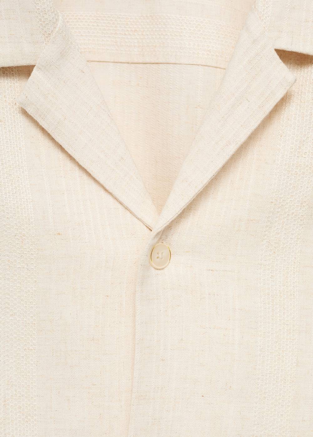 Mango Relaxed-Fit-Hemd aus Leinengemisch Online Outlet