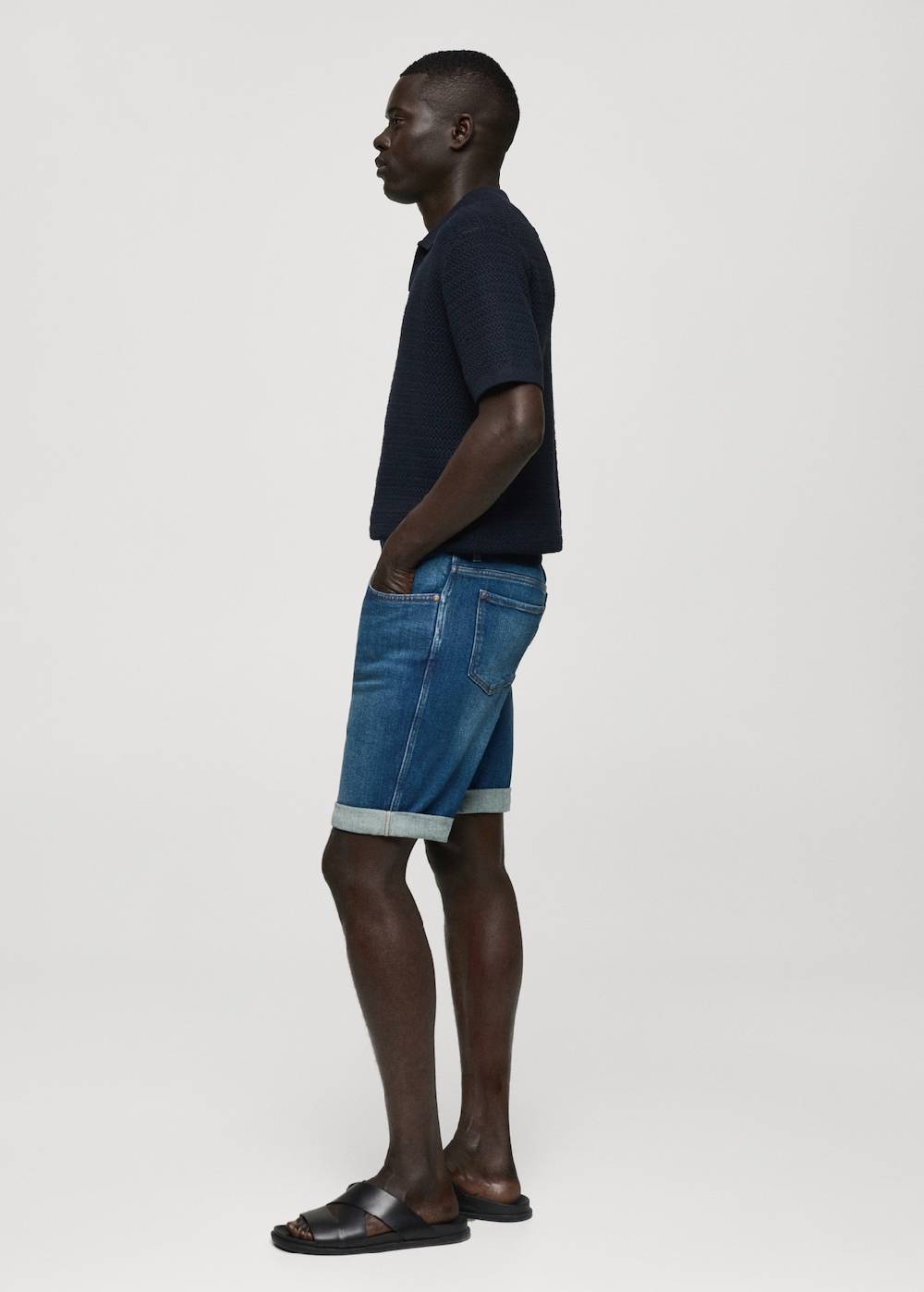 Mango Slim Fit-Jeans-Bermudashorts Zeitlich begrenztes Angebot