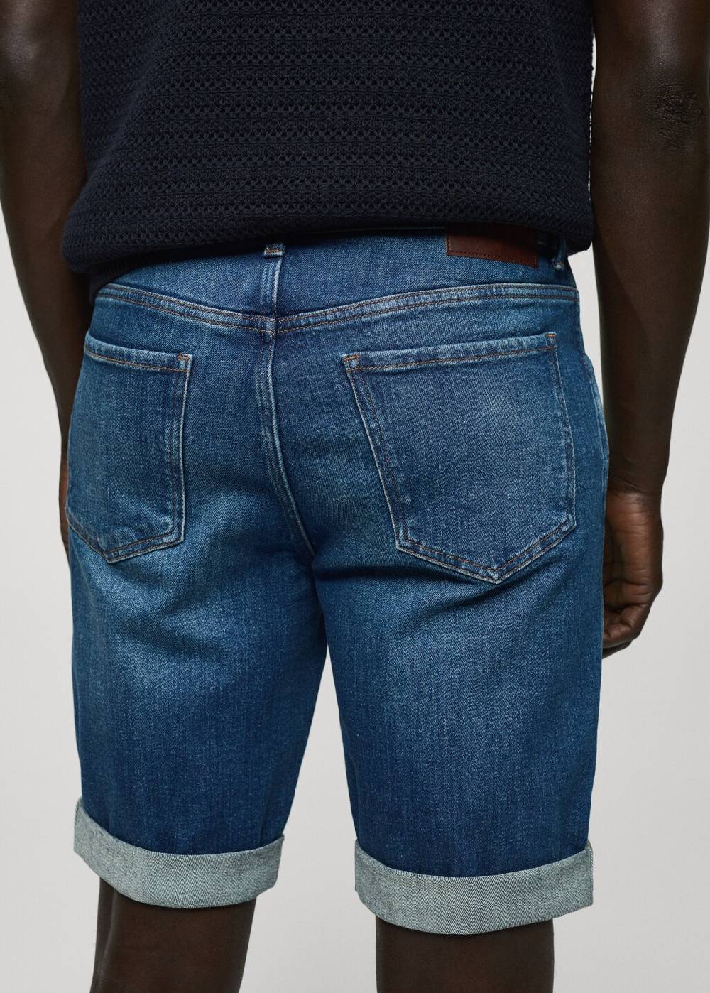 Mango Slim Fit-Jeans-Bermudashorts Zeitlich begrenztes Angebot