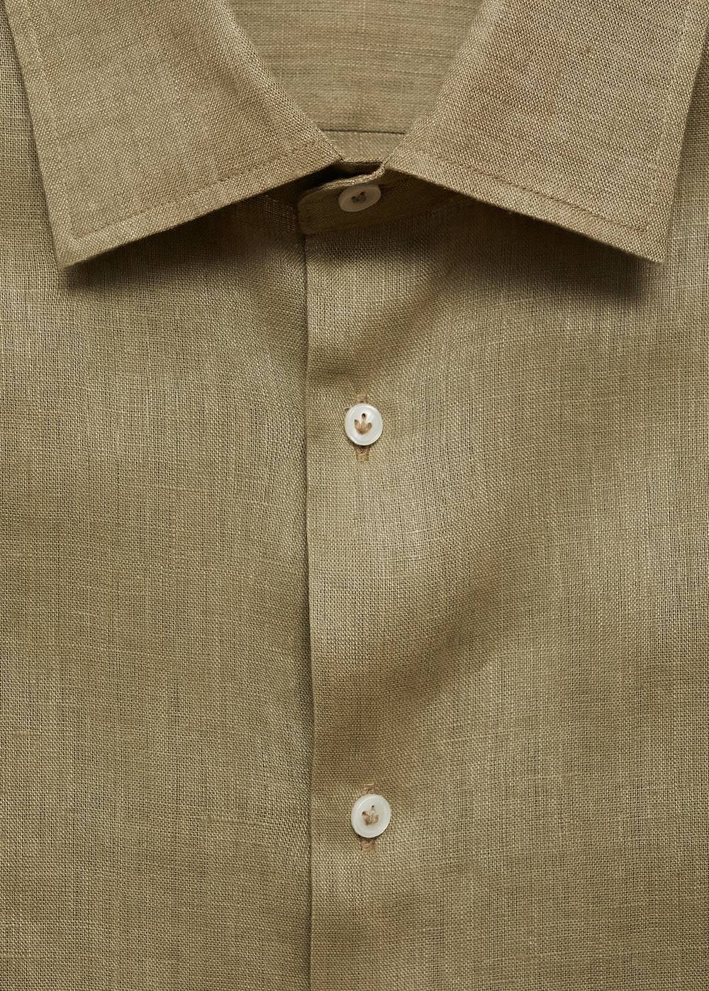 Mango Regular Fit-Hemd aus 100 % Leinen Große Rabatte