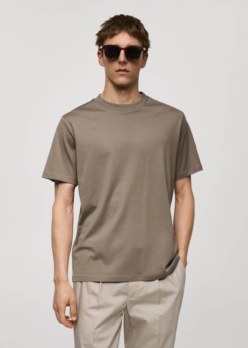 Mango Slim-Fit-T-Shirt aus 100 % Baumwolle Neuheiten