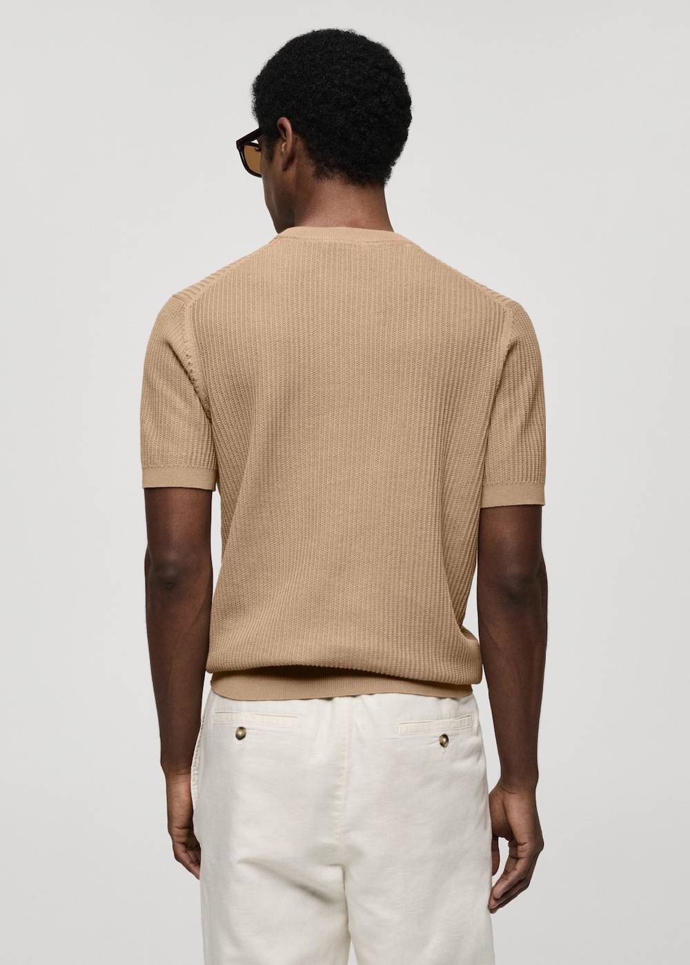 Mango Geripptes Strick-T-Shirt Bestseller