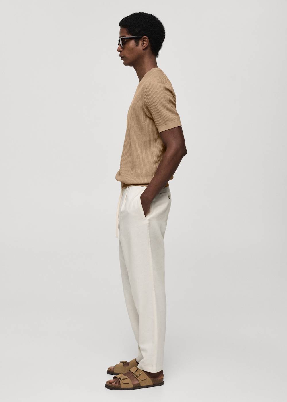 Mango Geripptes Strick-T-Shirt Bestseller