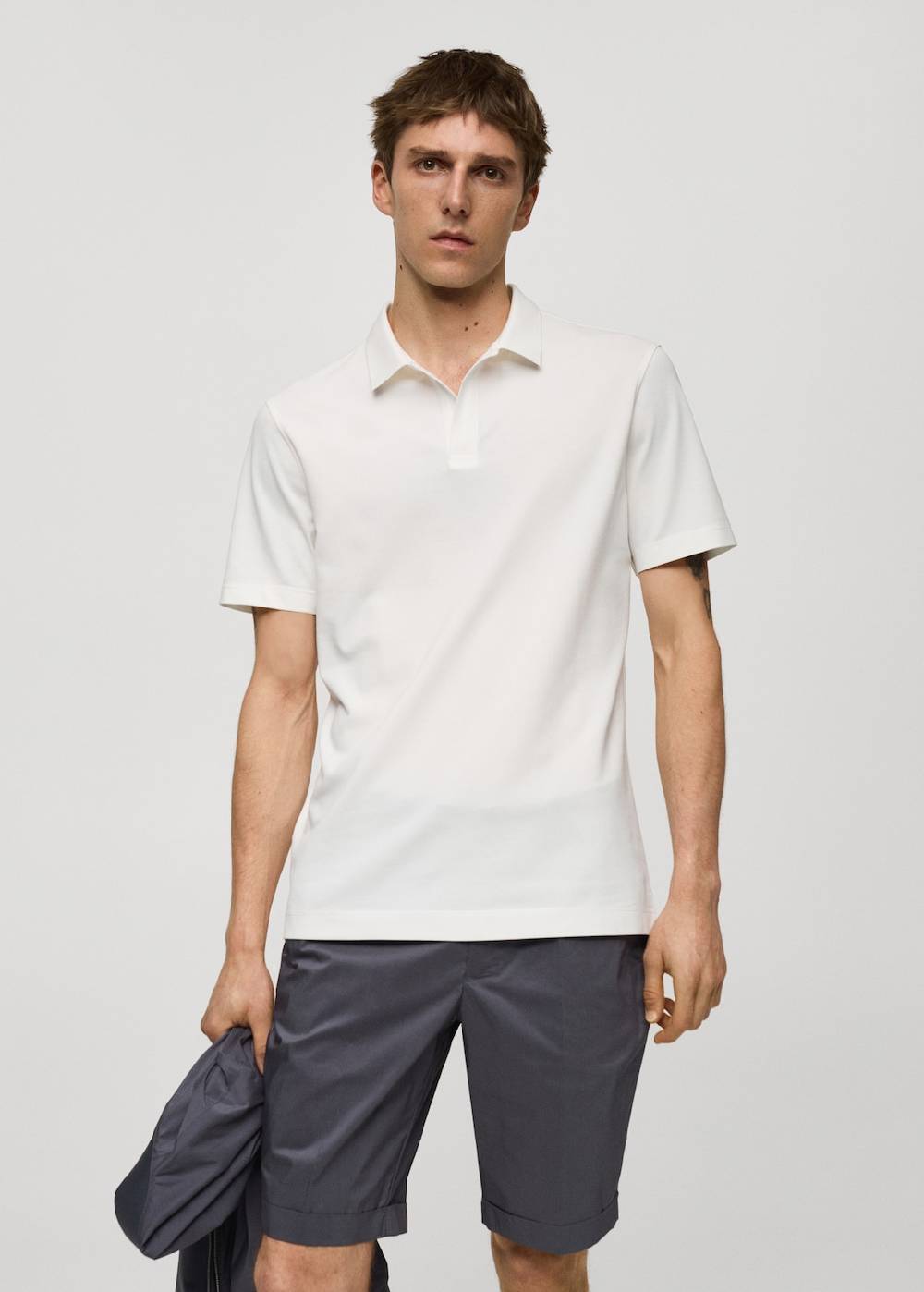 Mango Slim Fit-Poloshirt aus Baumwoll-Piqué Sonderangebote