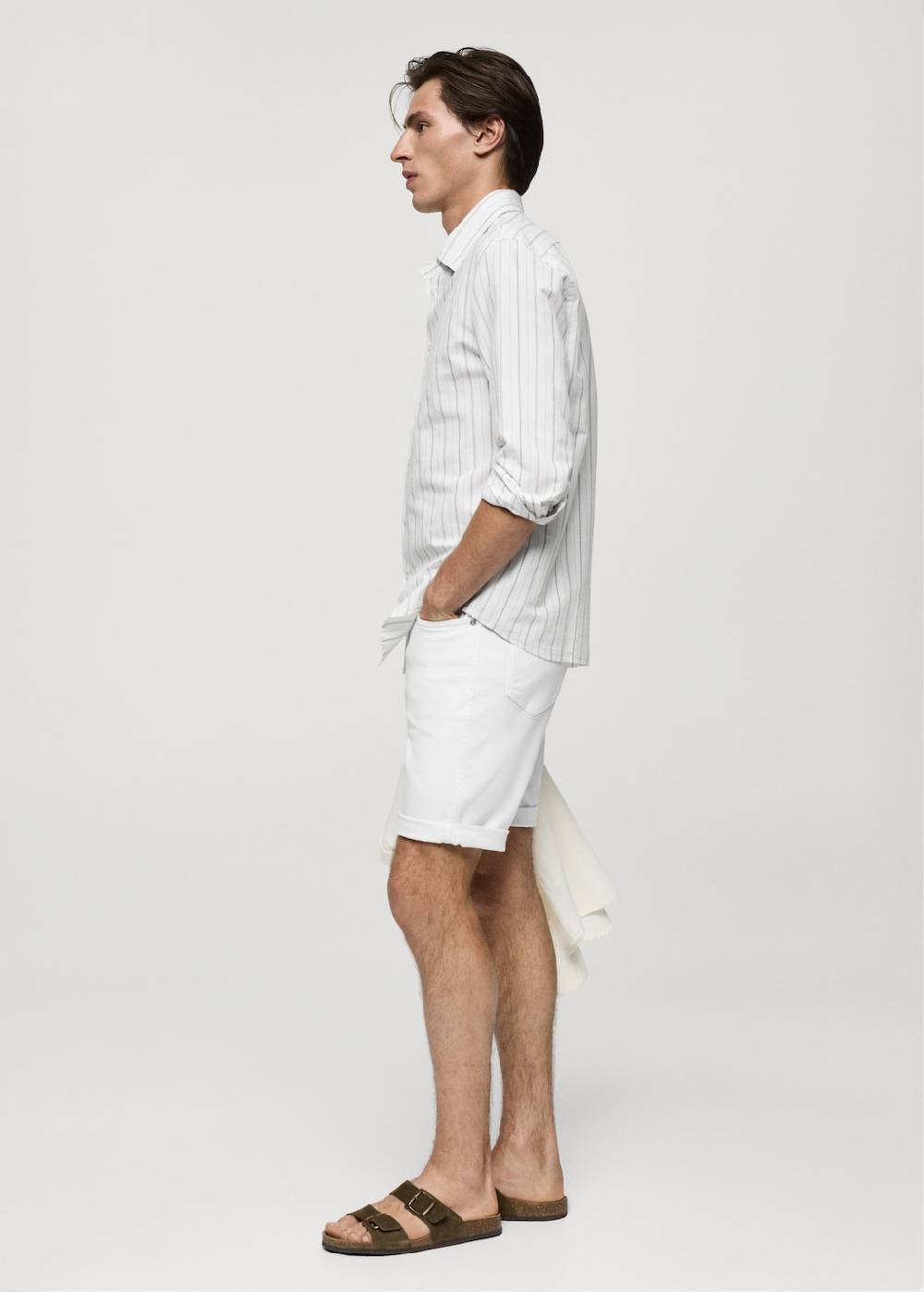 Mango Slim Fit-Jeans-Bermudashorts Letzte 3 Tage