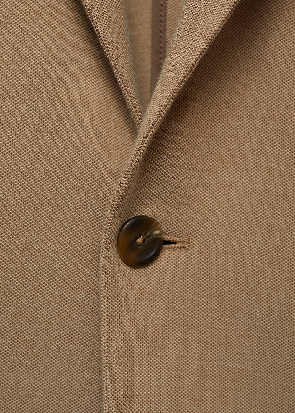 Mango Slim Fit Blazer mit Mikrostruktur Neueste Stile
