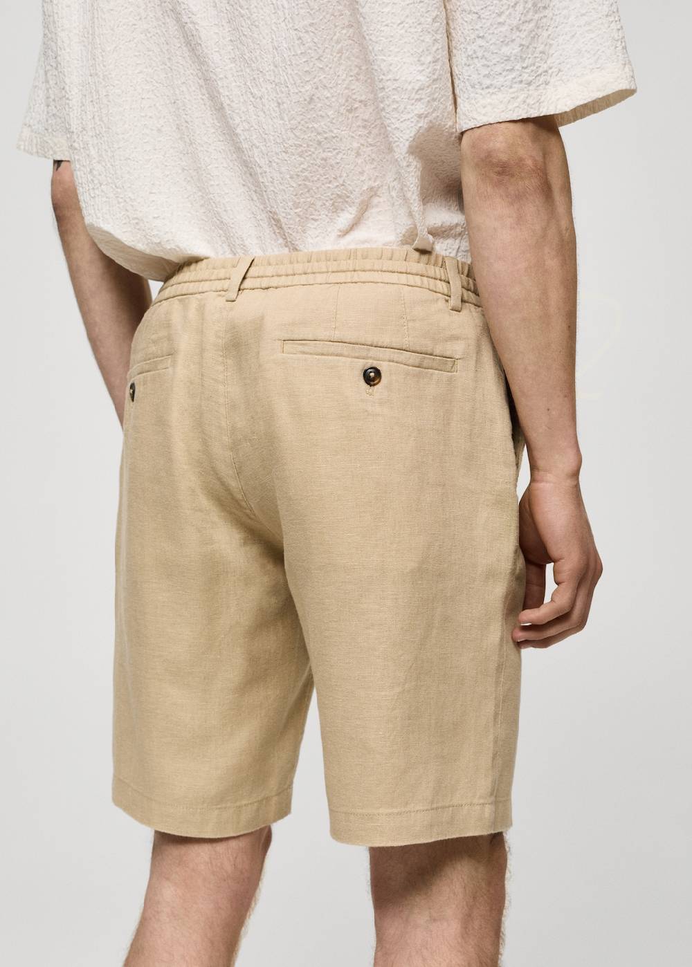 Mango Bermudashorts aus 100 % Leinen mit Kordel Zeitbegrenzte Promotion