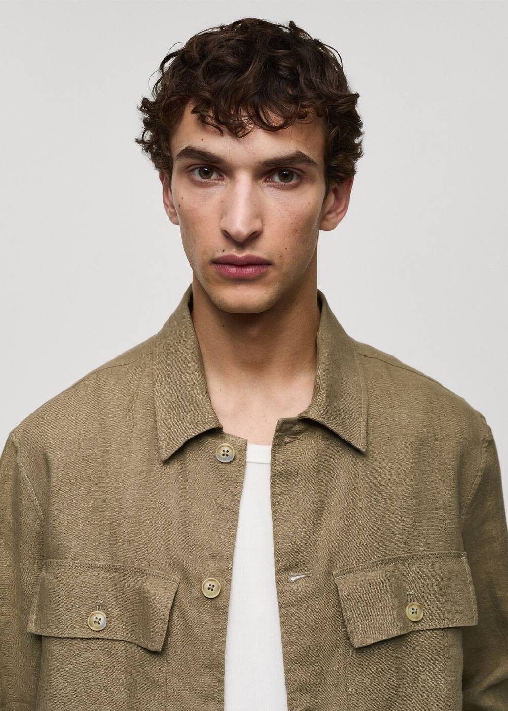 Mango Overshirt mit Taschen aus 100 % Leinen Bis zu 60% Rabatt