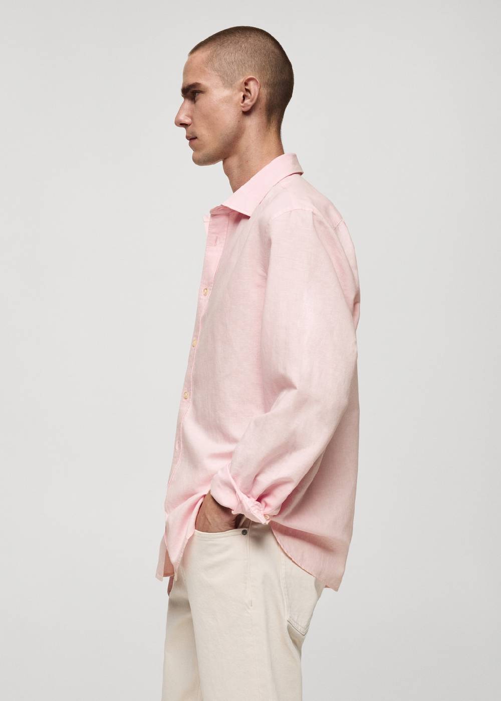 Mango Classic Fit-Leinenhemd Bis zu 65% Rabatt