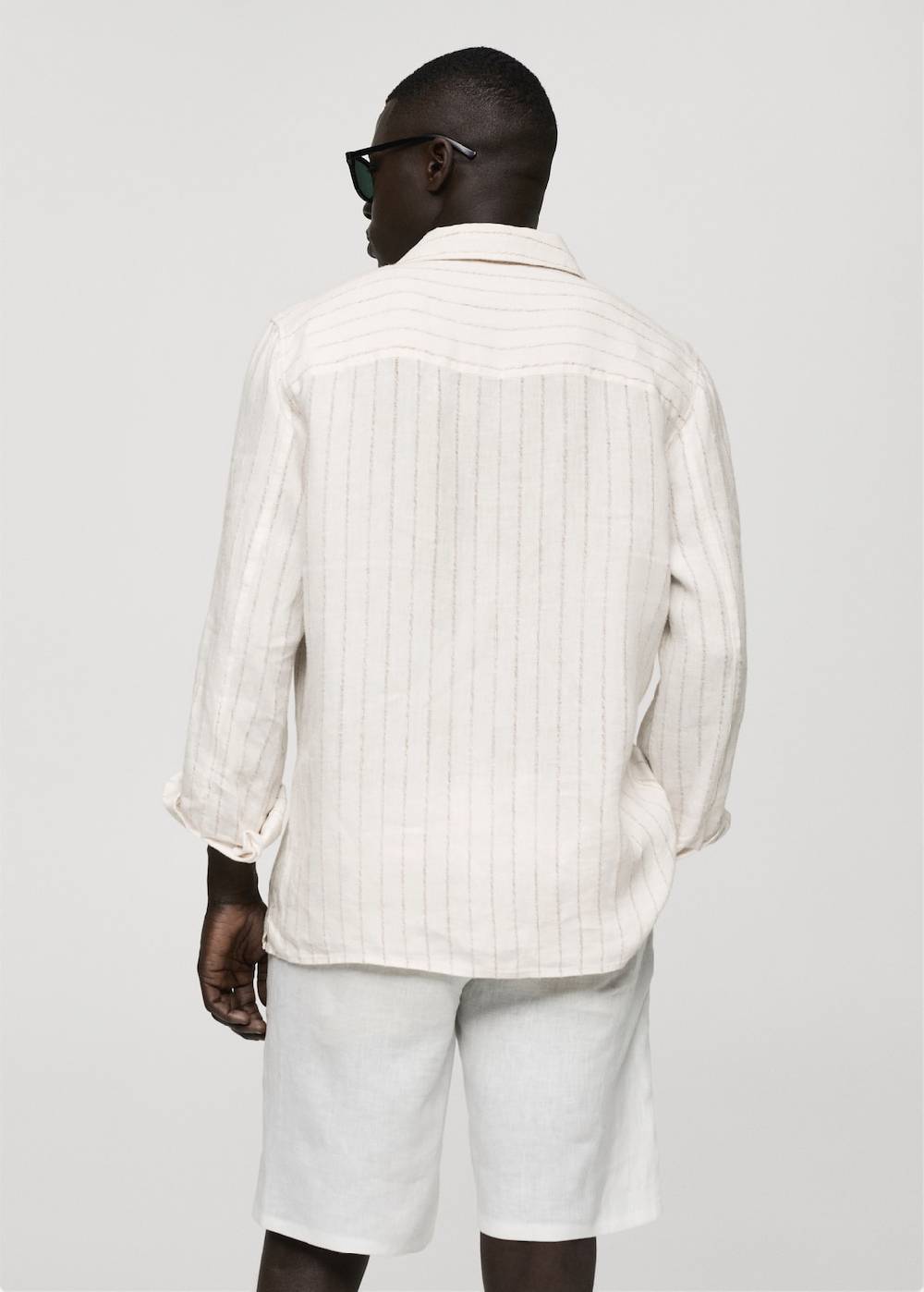 Mango Gestreiftes Regular Fit-Hemd aus 100 % Nur für heute