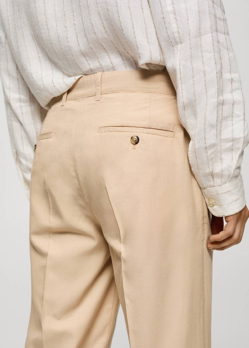Mango Bundfaltenhose aus Lyocell mit Baumwolle Sonderangebot der Fabrik