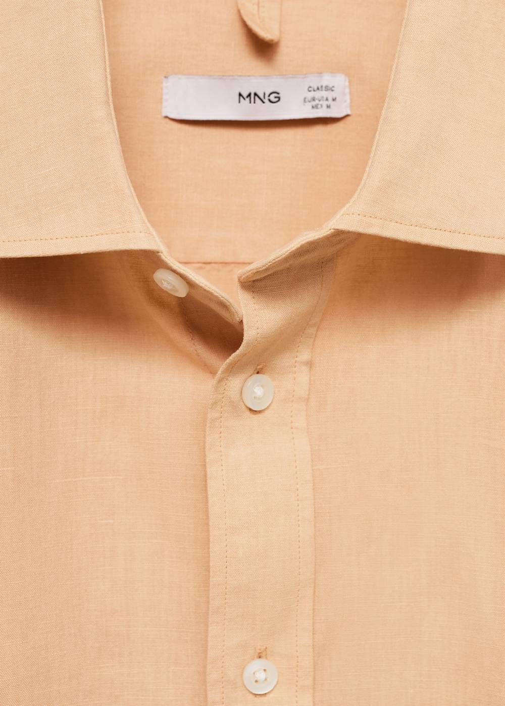 Mango Classic Fit-Leinenhemd Vierteljährliche Förderung