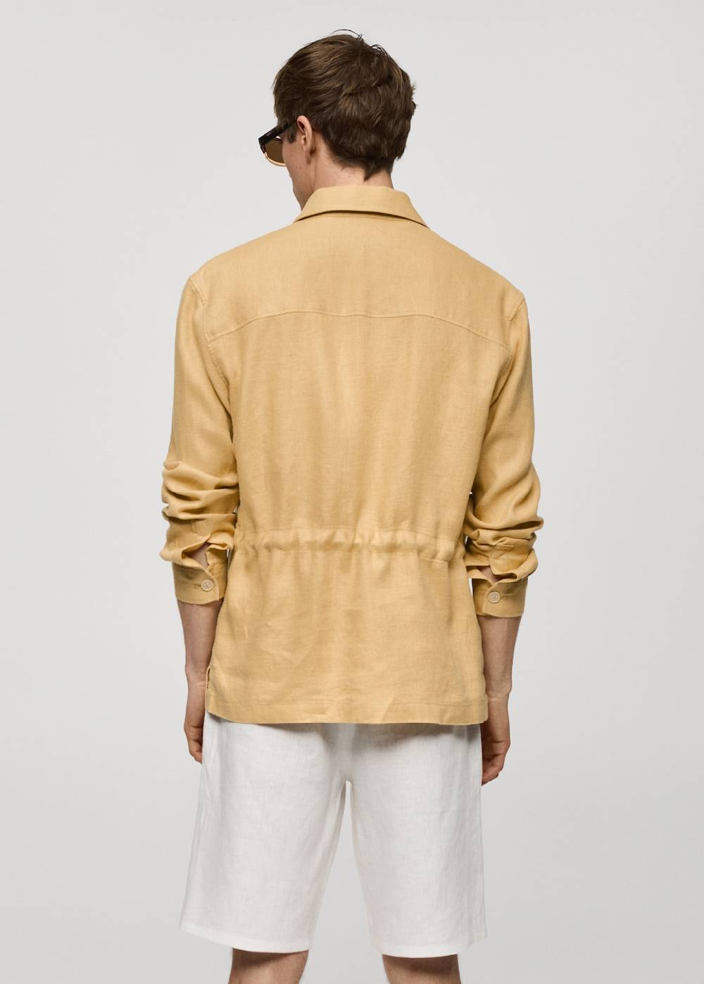Mango Overshirt mit Taschen aus 100 % Leinen Clearance-Verkauf