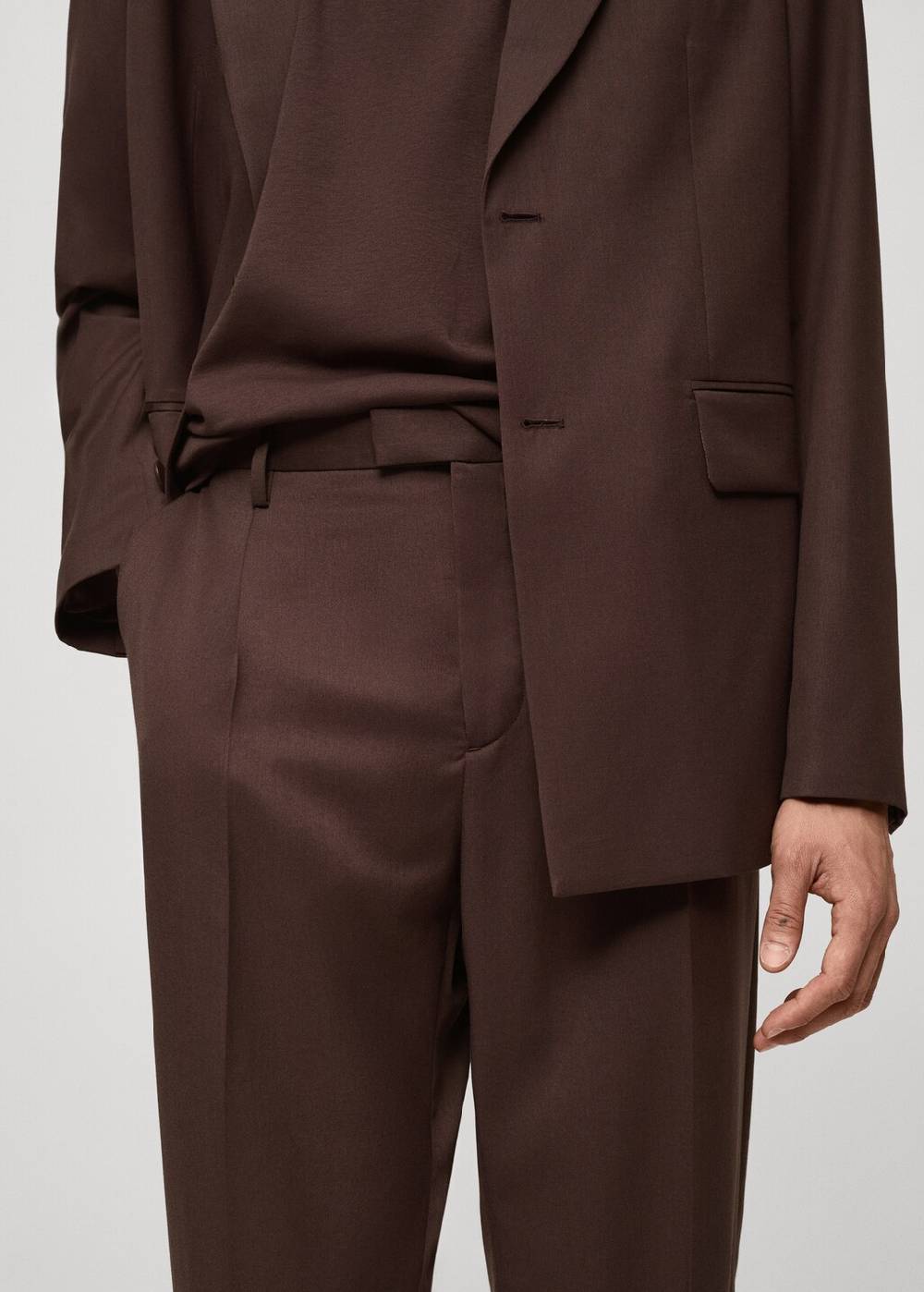Mango Regular Fit-Anzughose mit Bundfalten Kostenloser Versand international