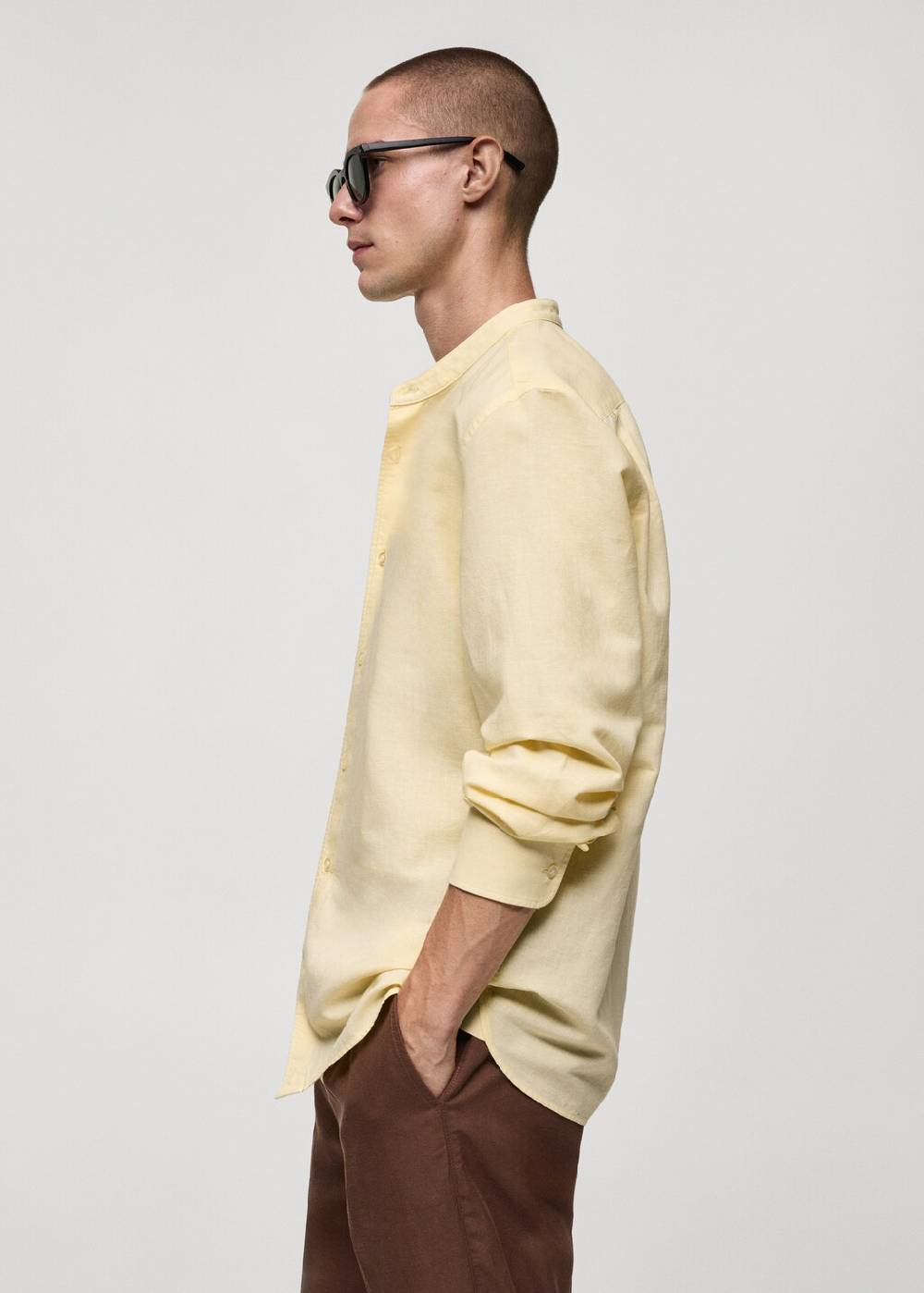 Mango Classic Fit-Leinenhemd Speichern exportieren
