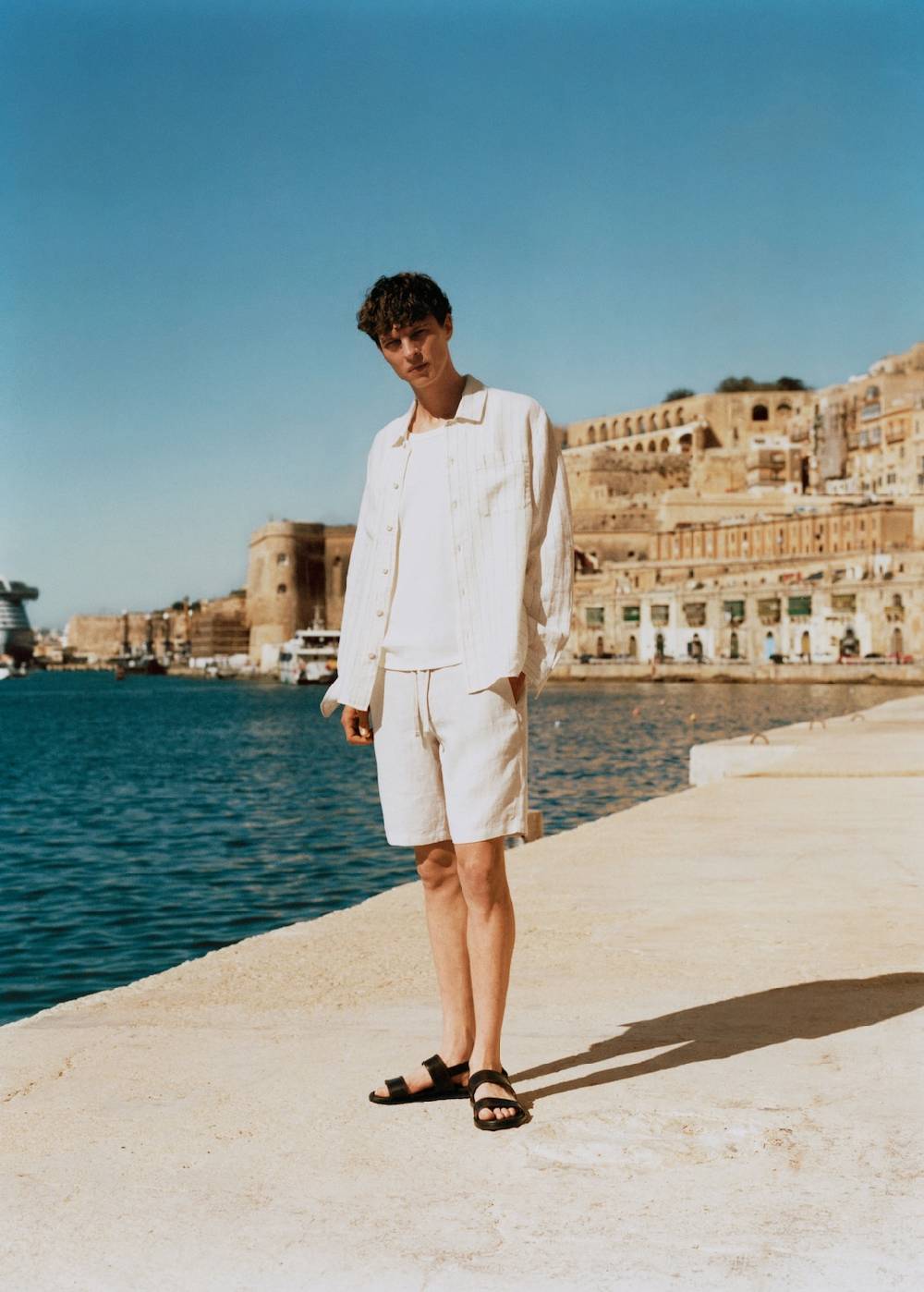 Mango Bermudashorts aus 100 % Leinen mit Kordel Rabatte dieses Monats