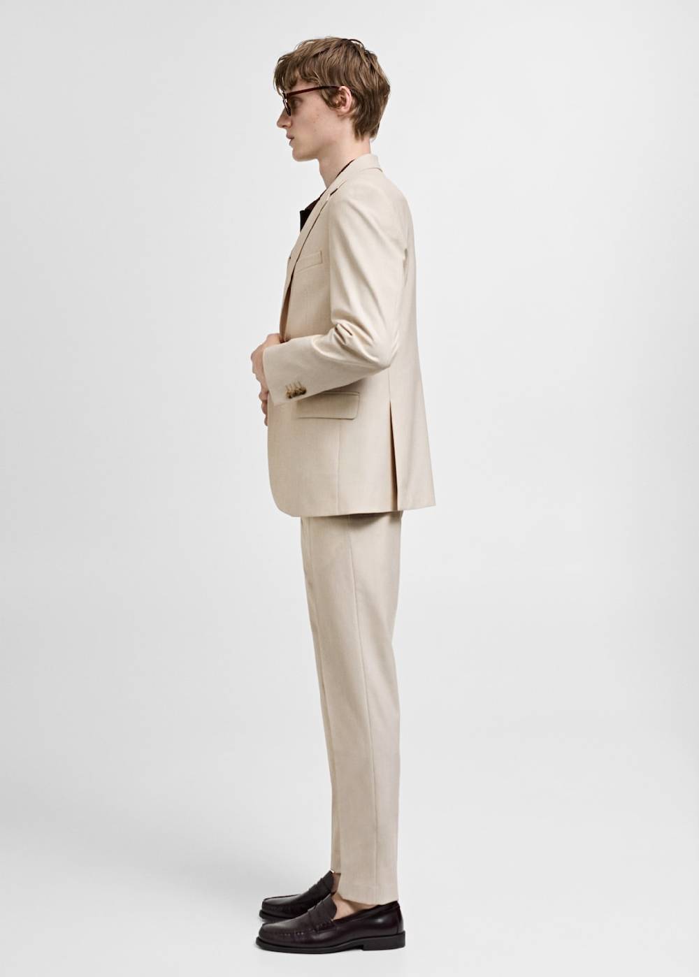 Mango Slim Fit-Anzugsakko aus Stretchbaumwolle Outlet