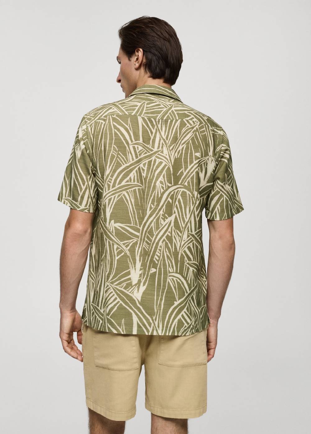Mango Regular Fit-Hemd mit Blattmotiv Verkauf