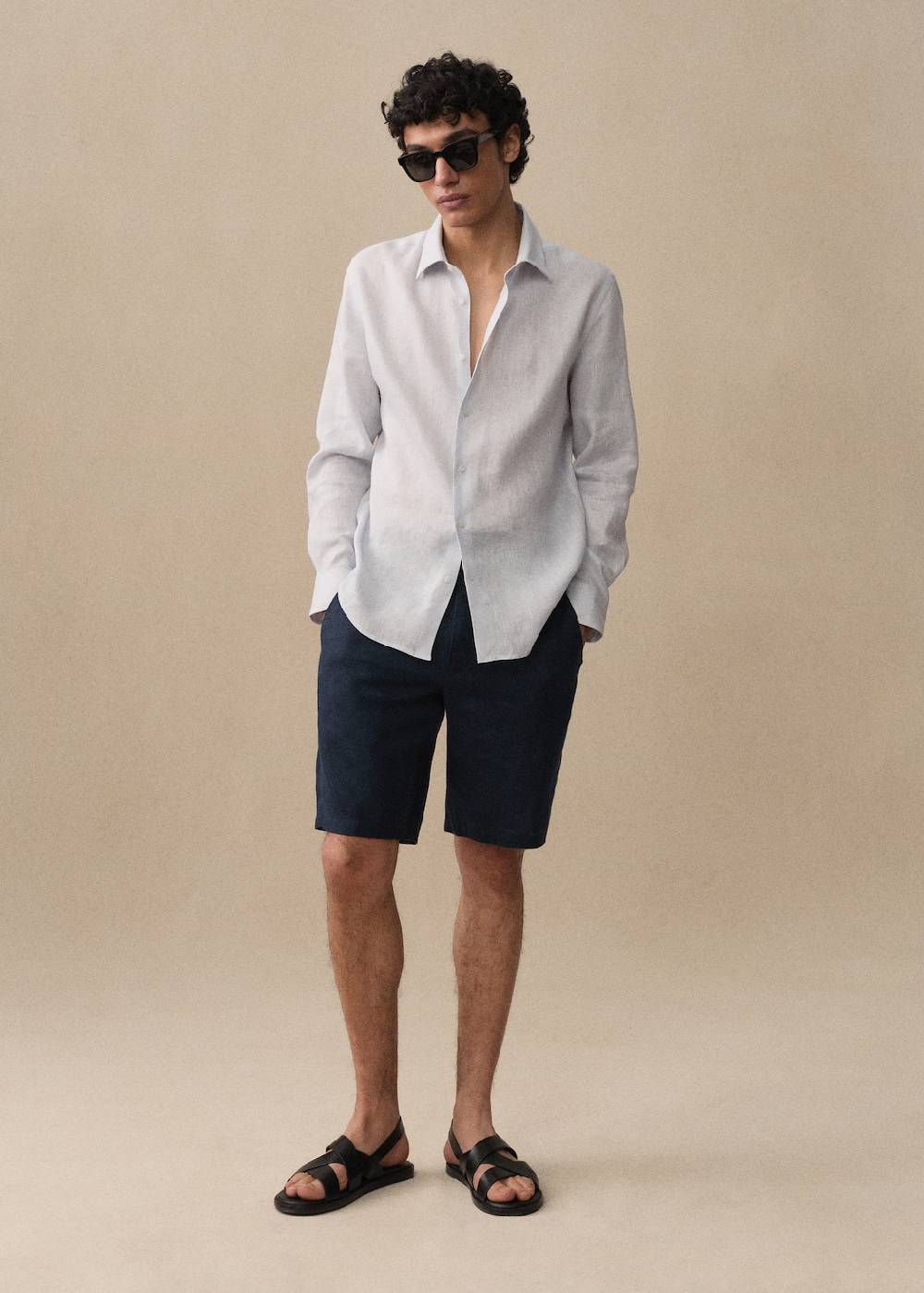 Mango Regular Fit-Hemd aus 100 % Leinen im Angebot