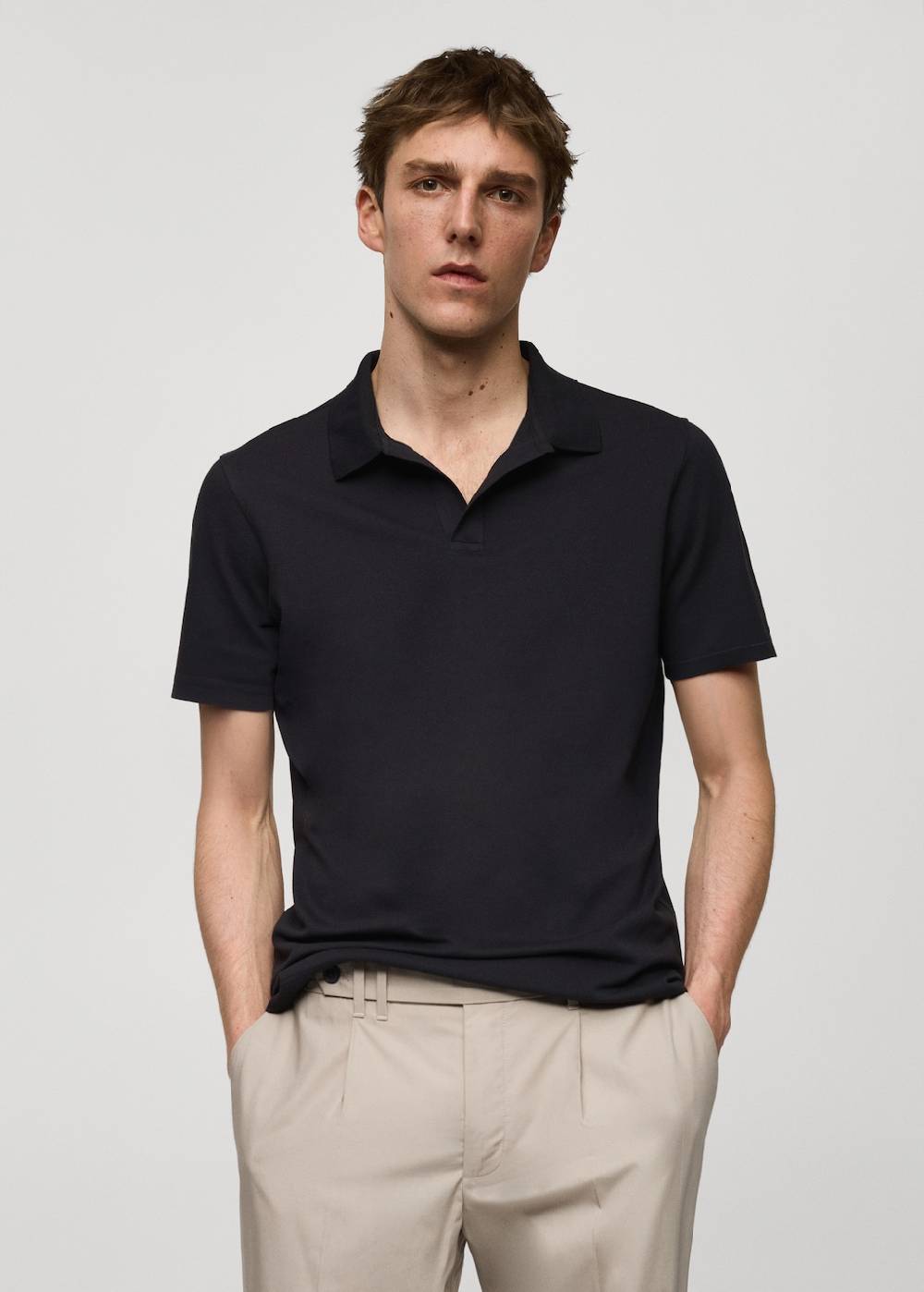 Mango Slim Fit-Poloshirt aus Baumwoll-Piqué Günstiger Verkauf
