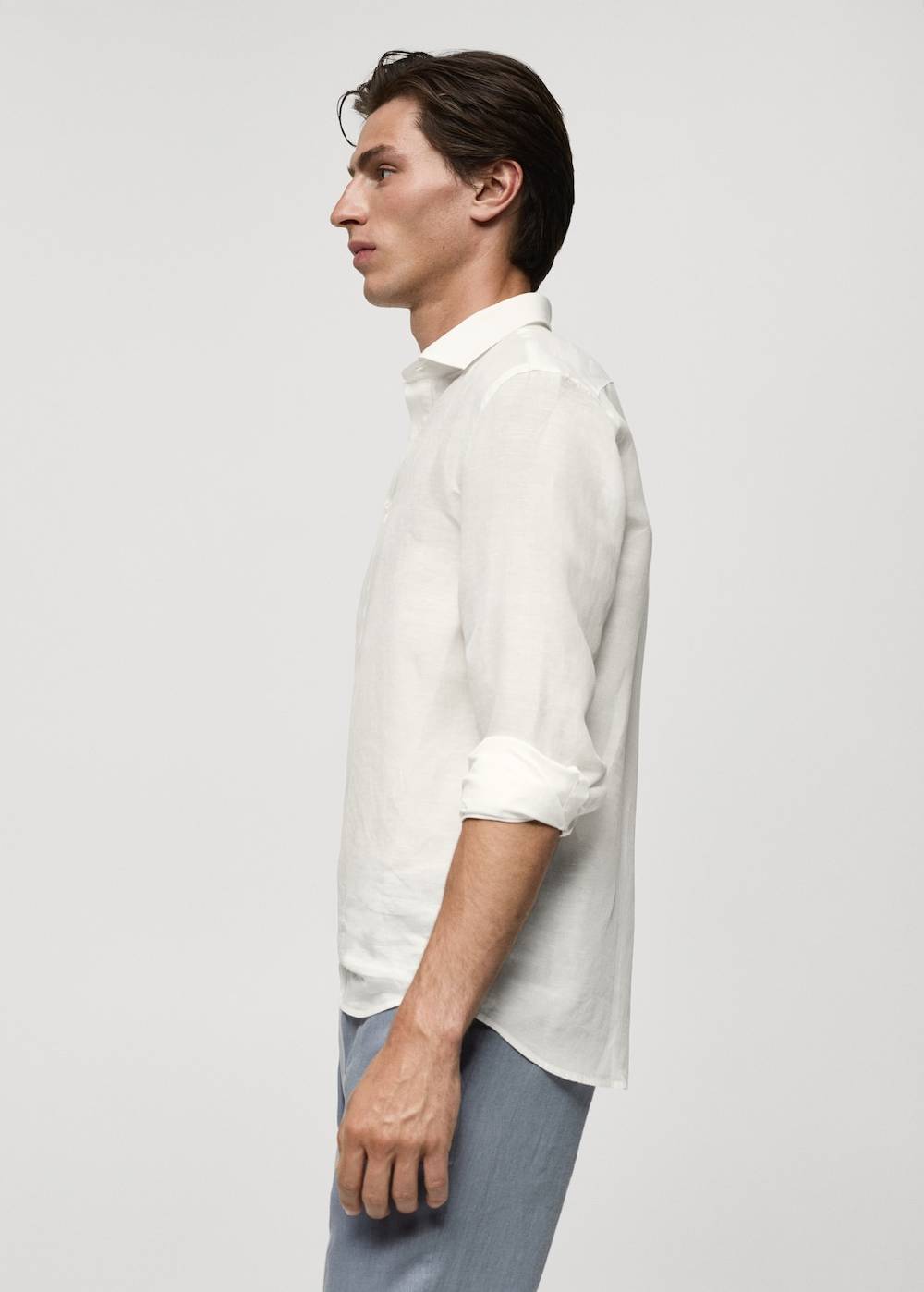Mango Relaxed-Fit-Hemd aus Leinen mit Tencel Fabrikverkauf
