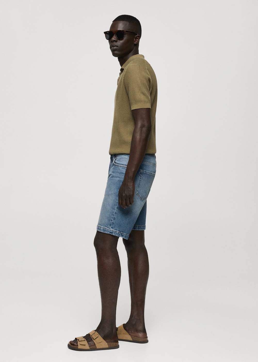Mango Regular Fit-Bermudashorts aus Jeans Großer Ausverkauf