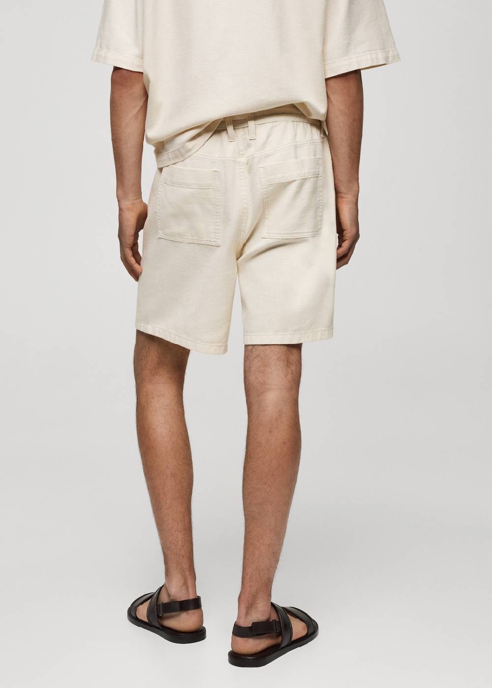Mango Baumwoll-Bermudashorts mit Kordelzug Osterangebot