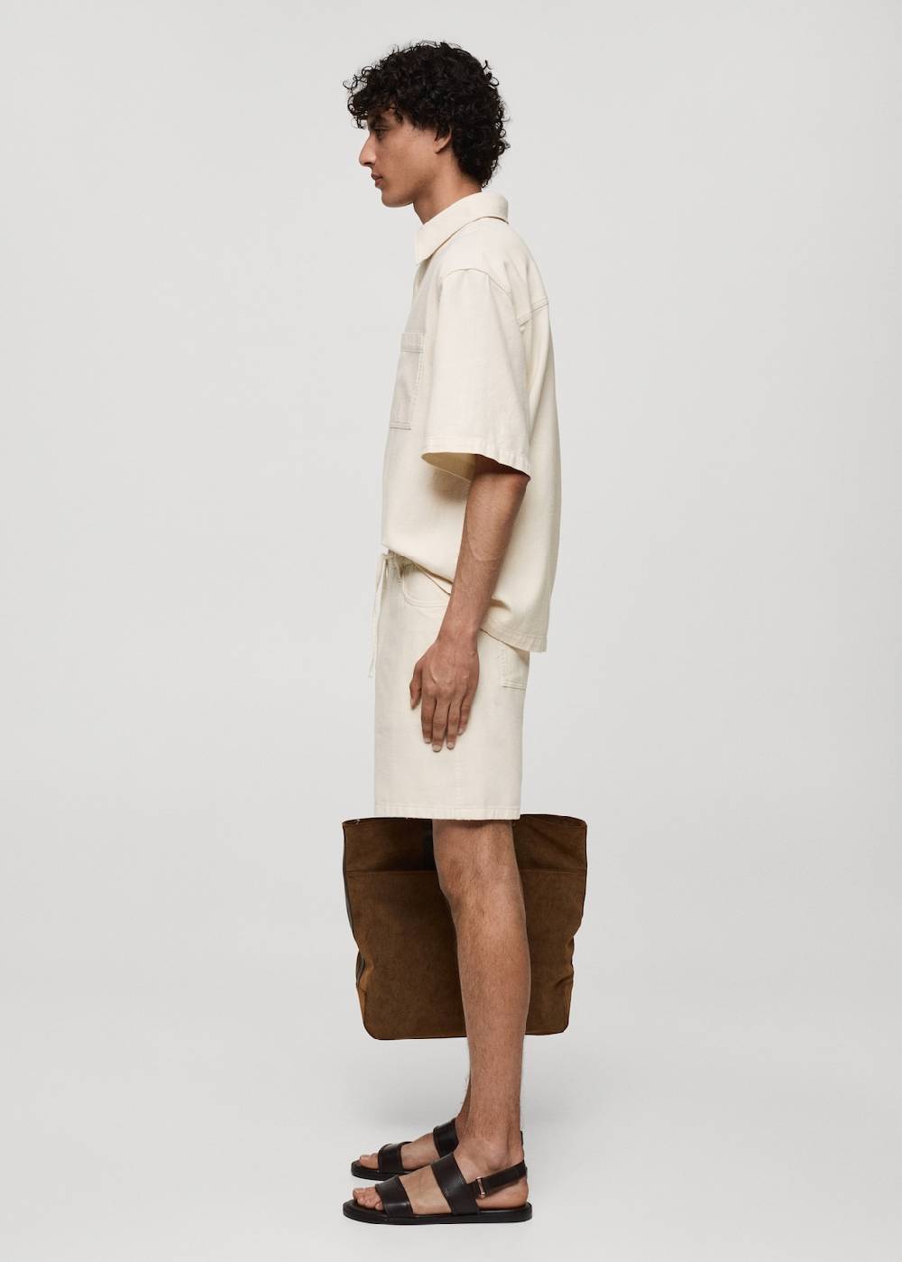 Mango Baumwoll-Bermudashorts mit Kordelzug Osterangebot