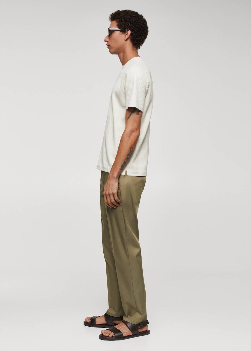 Mango Slim Fit-Hose aus Lyocell Vatertagsangebot
