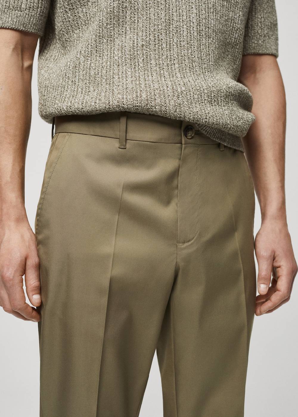 Mango Slim Fit-Hose aus Lyocell Vatertagsangebot