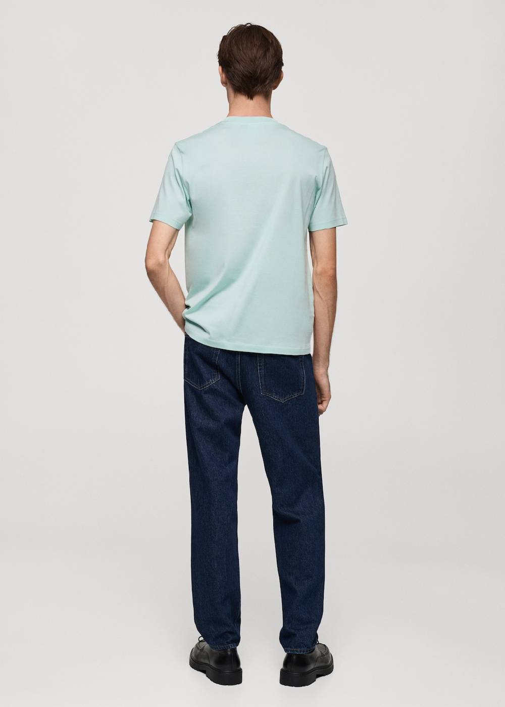 Mango Slim-Fit-T-Shirt aus 100 % Baumwolle Neueste Mode