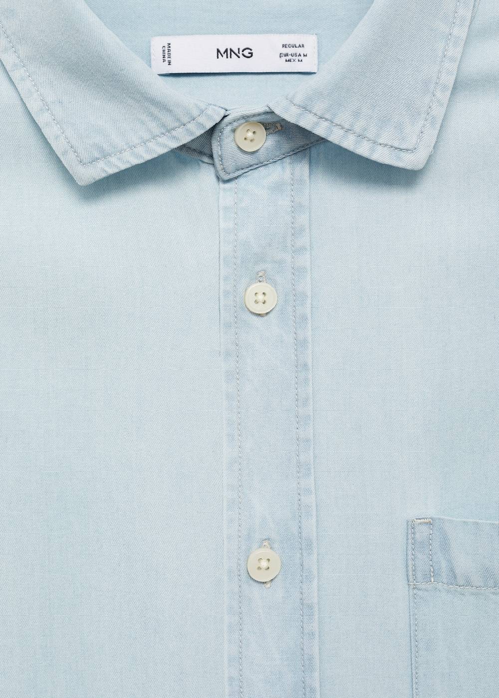 Mango Regular-Fit-Hemd aus 100 % Tencel Blitzangebot