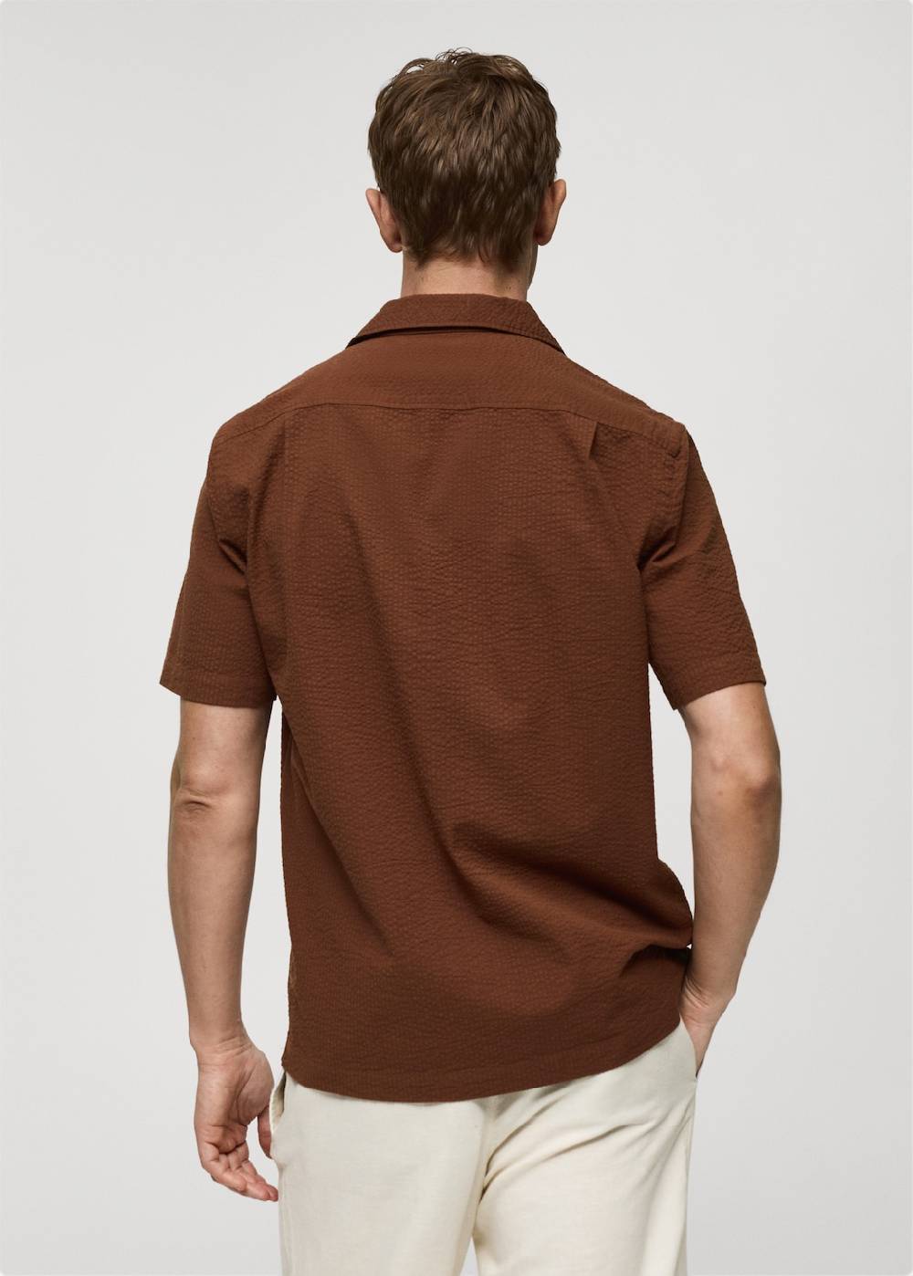 Mango Regular-Fit-Hemd aus 100 % Seersucker-Baumwolle Bestseller