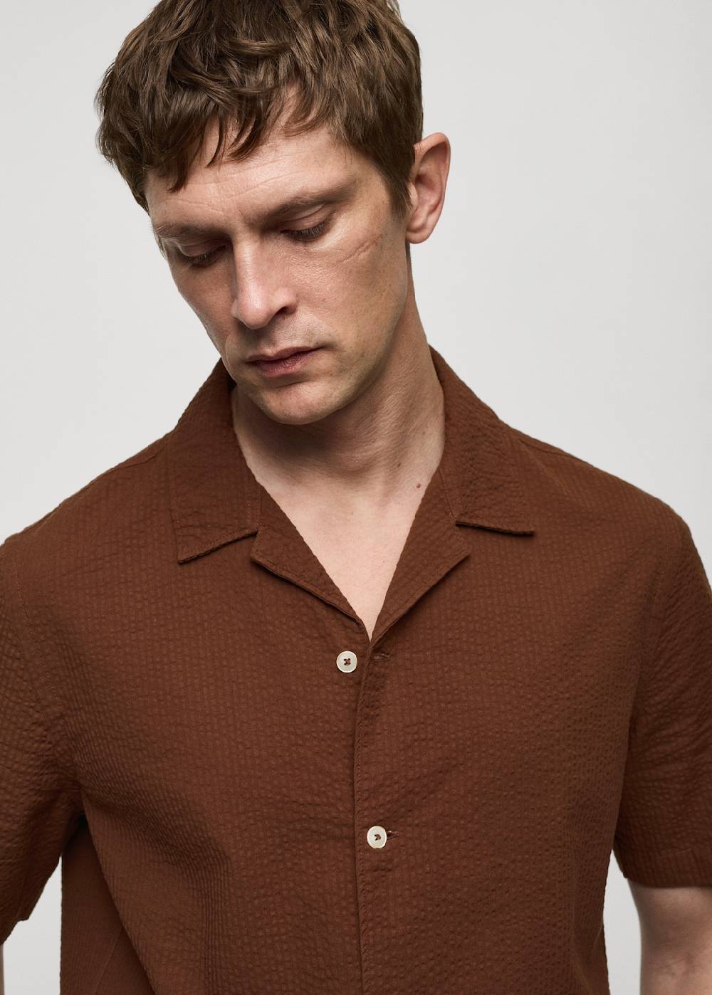 Mango Regular-Fit-Hemd aus 100 % Seersucker-Baumwolle Bestseller