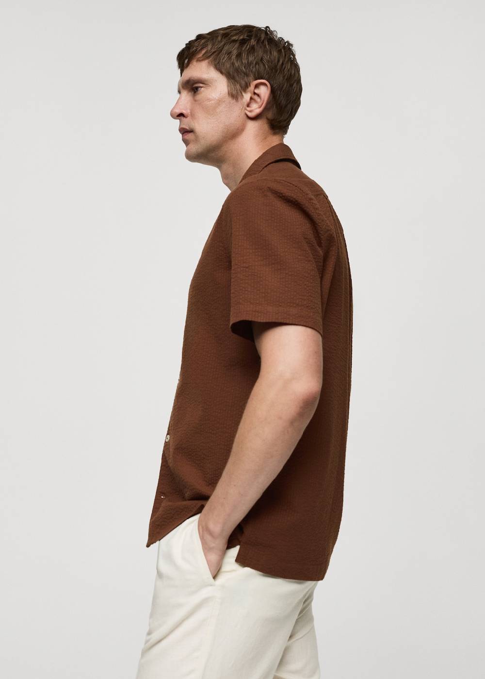 Mango Regular-Fit-Hemd aus 100 % Seersucker-Baumwolle Bestseller